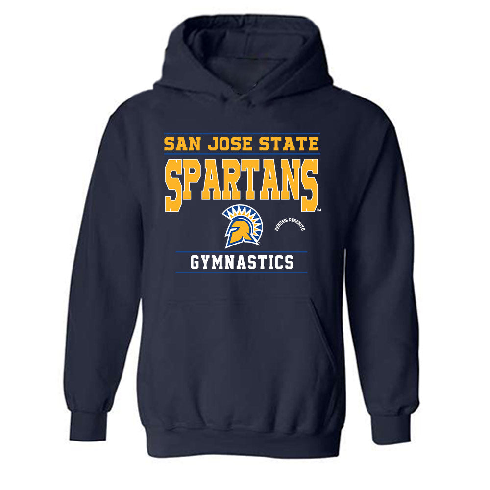 SJSU - NCAA Women's Gymnastics : Genesis PeBenito - Classic Fashion Shersey Hooded Sweatshirt-0