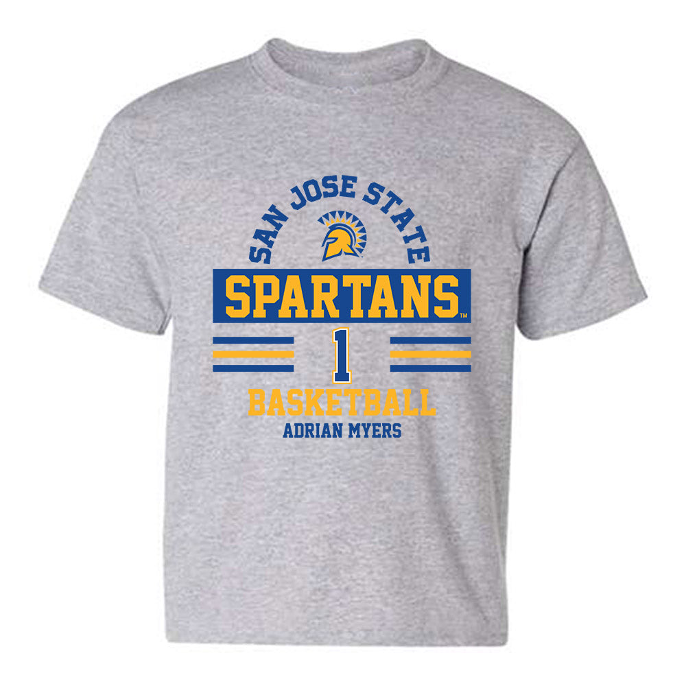 SJSU - NCAA Men's Basketball : Adrian Myers - Classic Fashion Shersey Youth T-Shirt-0