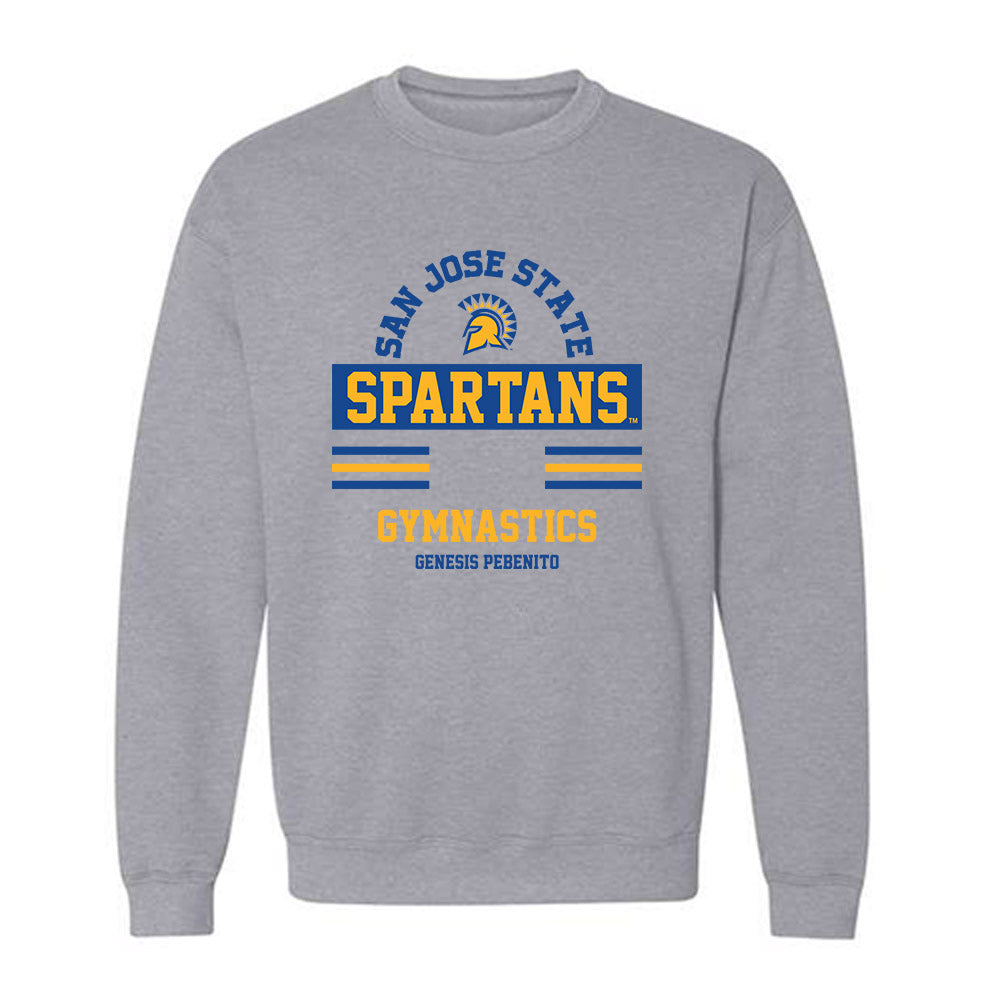 SJSU - NCAA Women's Gymnastics : Genesis PeBenito - Classic Fashion Shersey Crewneck Sweatshirt-0