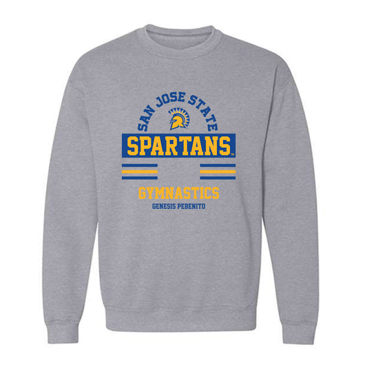 SJSU - NCAA Women's Gymnastics : Genesis PeBenito - Classic Fashion Shersey Crewneck Sweatshirt-0