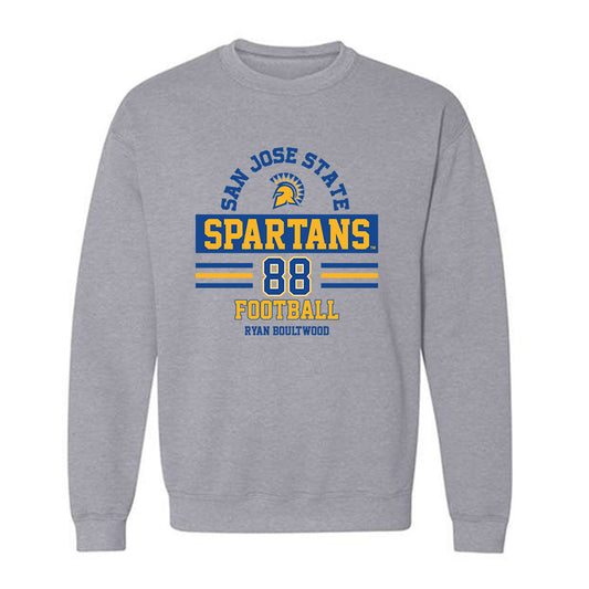 SJSU - NCAA Football : Ryan Boultwood - Classic Fashion Shersey Crewneck Sweatshirt-0