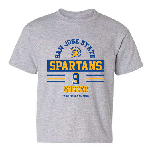 SJSU - NCAA Women's Soccer : Paige Pineda Aliamus - Classic Fashion Shersey Youth T-Shirt-0