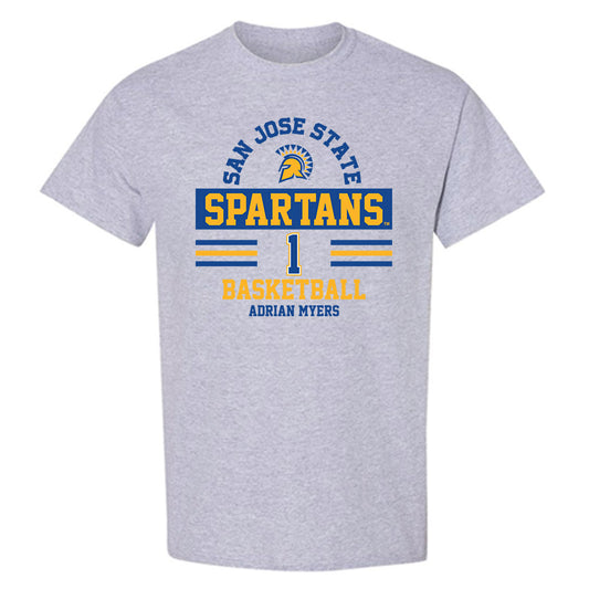 SJSU - NCAA Men's Basketball : Adrian Myers - Classic Fashion Shersey T-Shirt-0