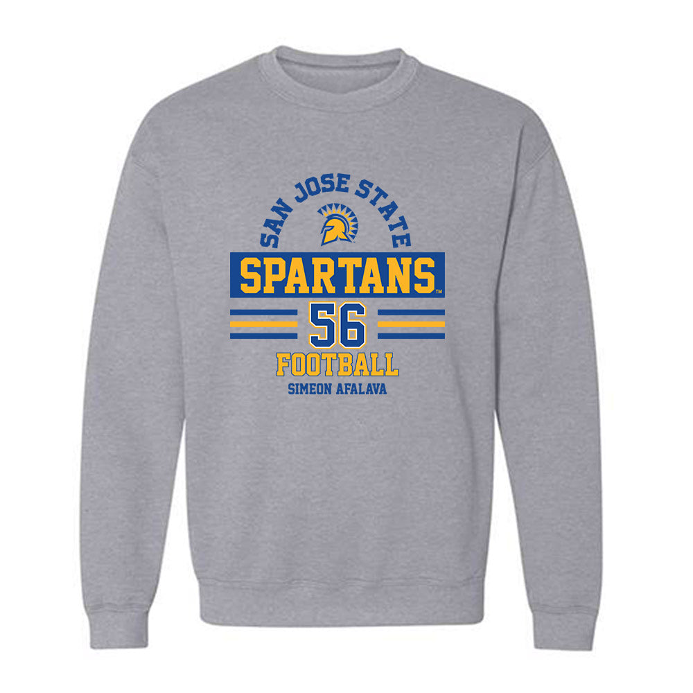 SJSU - NCAA Football : Simeon Afalava - Classic Fashion Shersey Crewneck Sweatshirt-0
