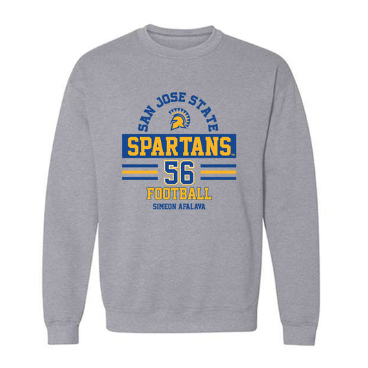 SJSU - NCAA Football : Simeon Afalava - Classic Fashion Shersey Crewneck Sweatshirt-0