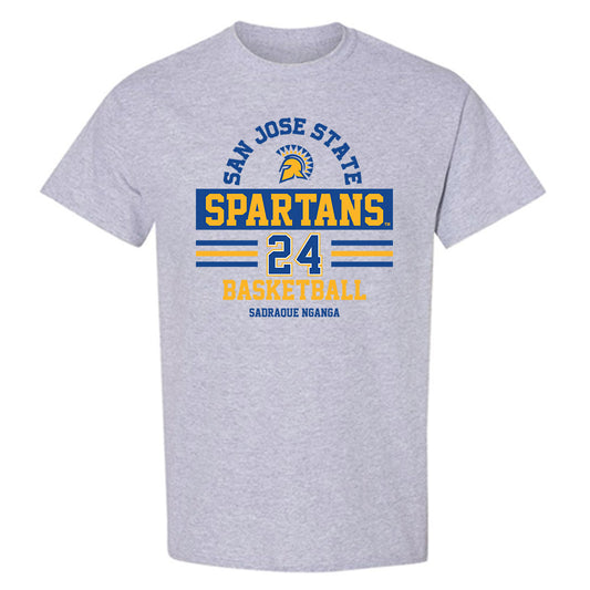 SJSU - NCAA Men's Basketball : Sadraque Nganga - Classic Fashion Shersey T-Shirt-0