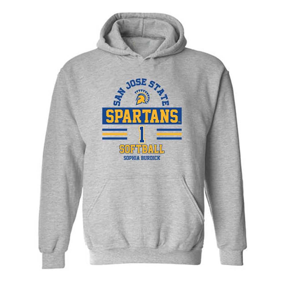 SJSU - NCAA Softball : Sophia Burdick - Classic Fashion Shersey Hooded Sweatshirt-0
