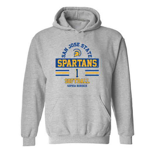 SJSU - NCAA Softball : Sophia Burdick - Classic Fashion Shersey Hooded Sweatshirt-0