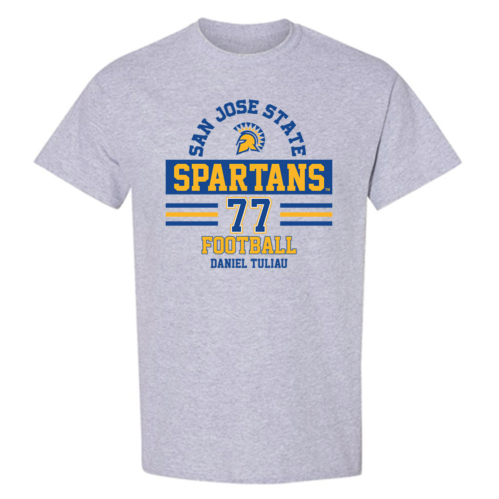 SJSU - NCAA Football : Daniel Tuliau - Classic Fashion Shersey T-Shirt-0