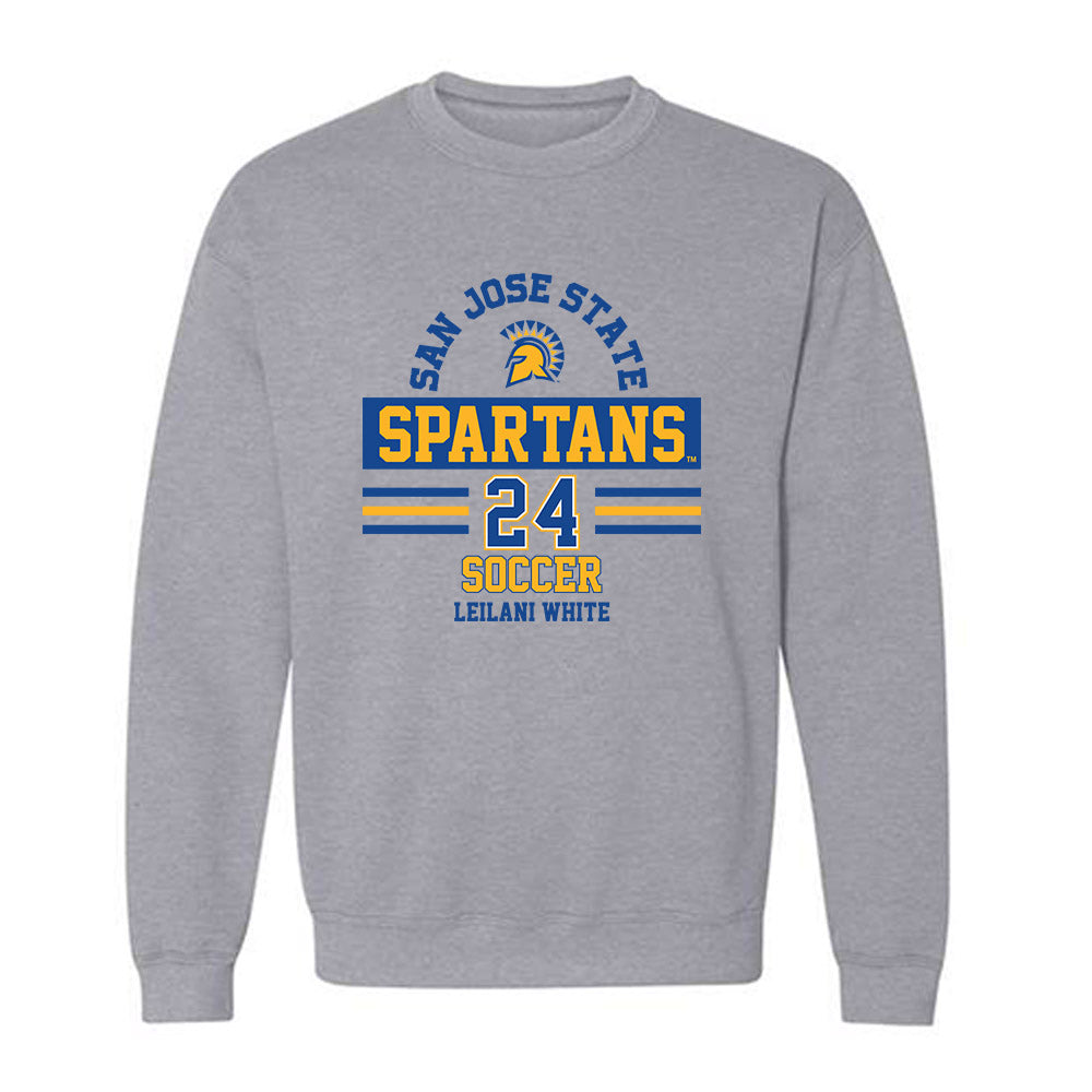 SJSU - NCAA Women's Soccer : Leilani White - Classic Fashion Shersey Crewneck Sweatshirt-0