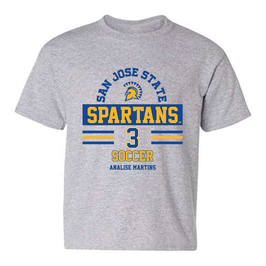 SJSU - NCAA Women's Soccer : Analise Martins - Classic Fashion Shersey Youth T-Shirt-0