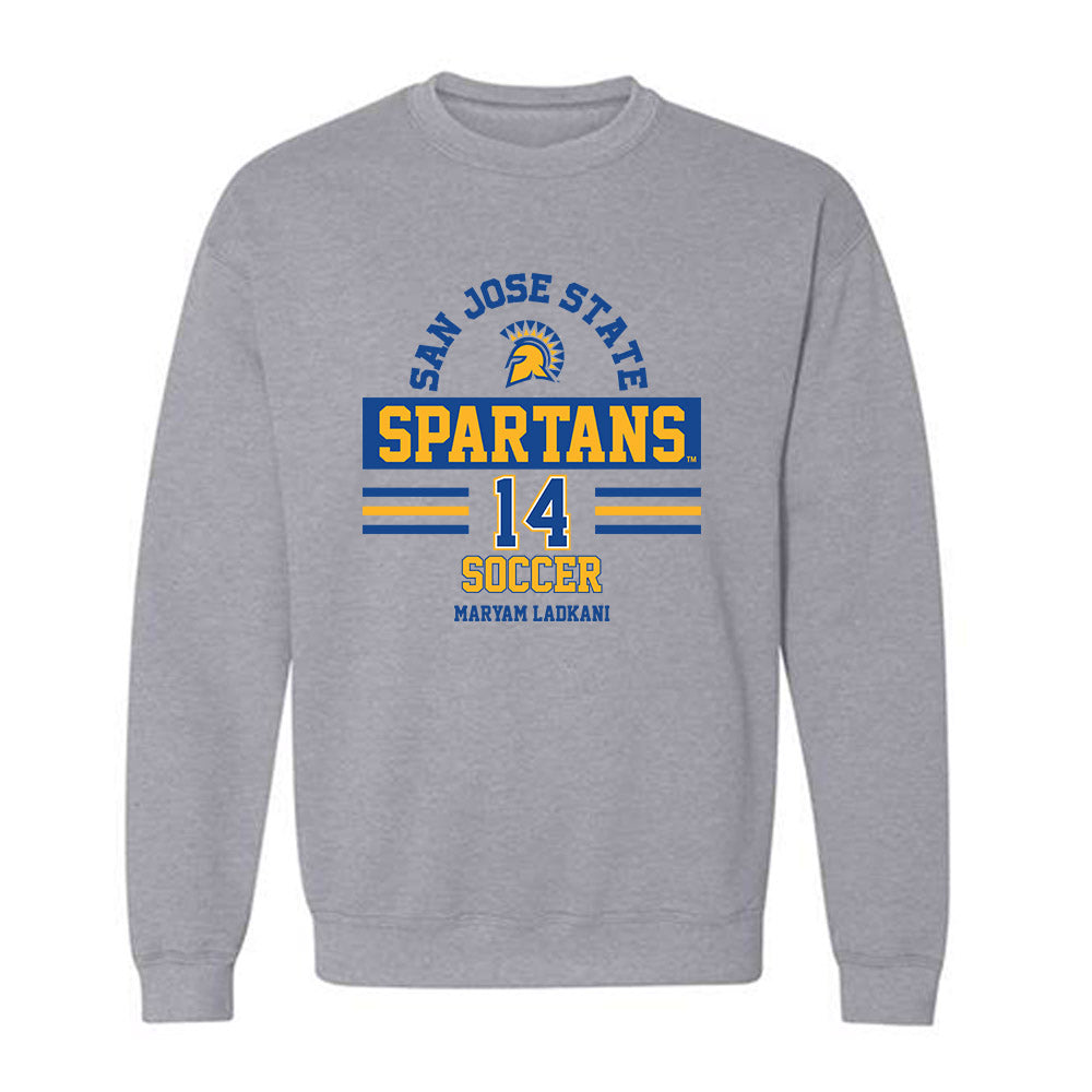 SJSU - NCAA Women's Soccer : Maryam Ladkani - Classic Fashion Shersey Crewneck Sweatshirt-0