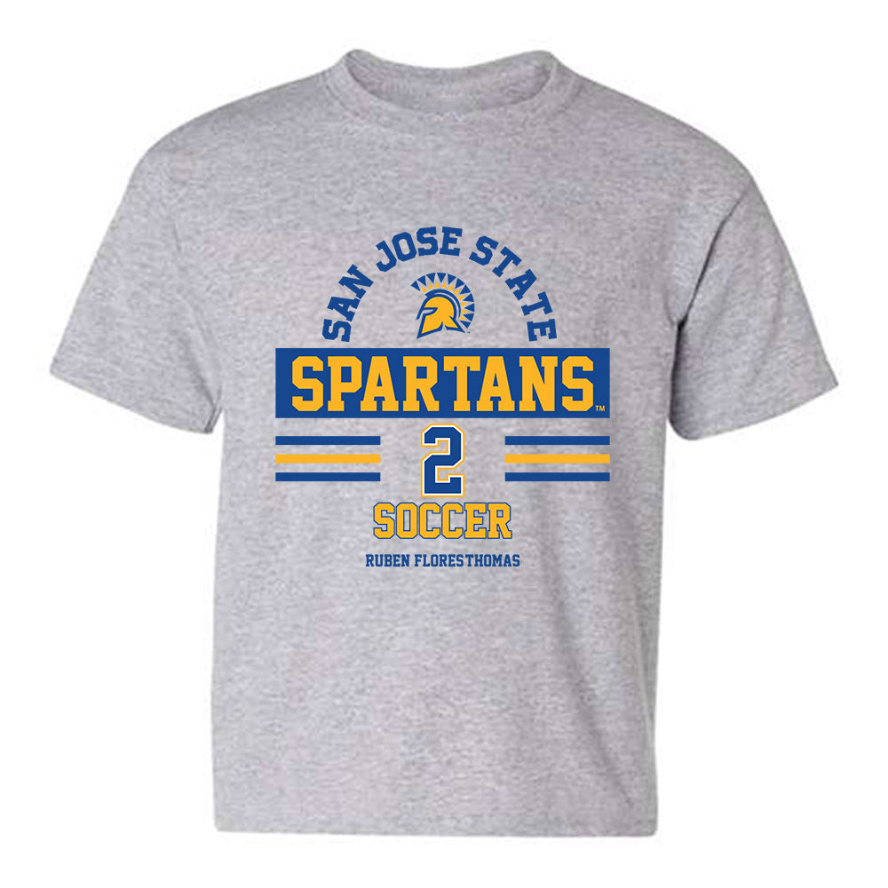 SJSU - NCAA Men's Soccer : Ruben Flores-Thomas - Classic Fashion Shersey Youth T-Shirt-0