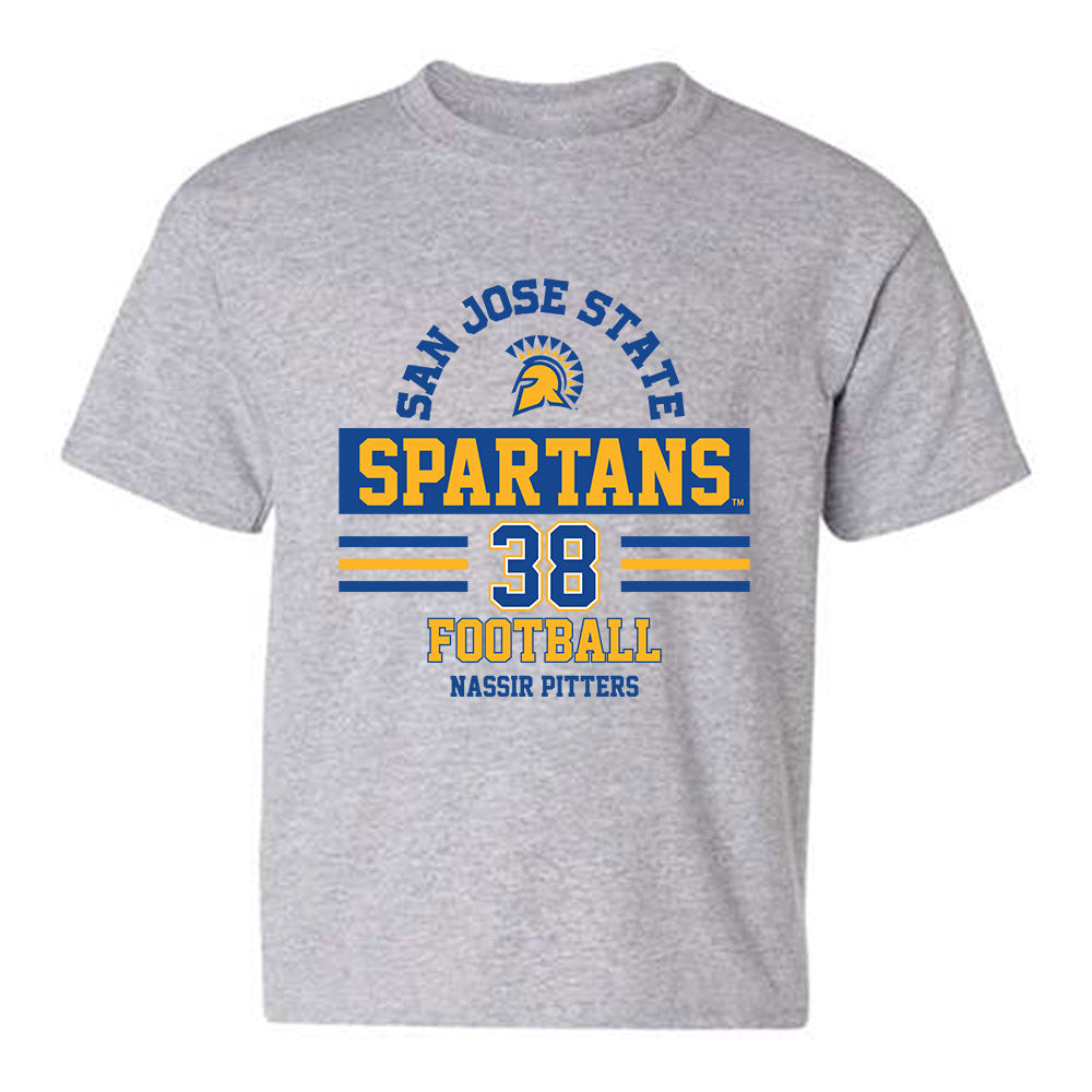 SJSU - NCAA Football : Nassir Pitters - Classic Fashion Shersey Youth T-Shirt-0