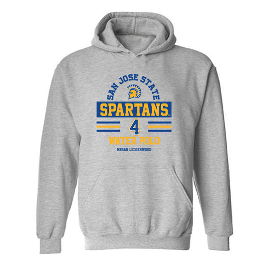 SJSU - NCAA Women's Water Polo : Megan Ledgerwood - Classic Fashion Shersey Hooded Sweatshirt-0