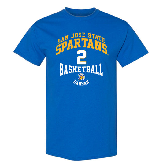 SJSU - NCAA Men's Basketball : Javaughn Hannah - Classic Fashion Shersey T-Shirt-0