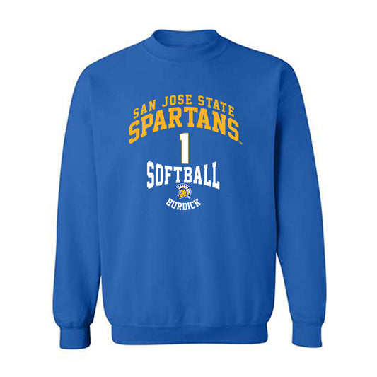 SJSU - NCAA Softball : Sophia Burdick - Classic Fashion Shersey Crewneck Sweatshirt-0