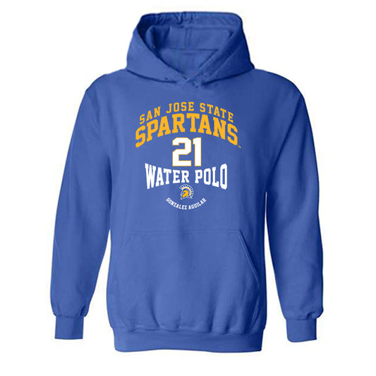 SJSU - NCAA Women's Water Polo : Sally Gonzalez Aguilar - Classic Fashion Shersey Hooded Sweatshirt-0