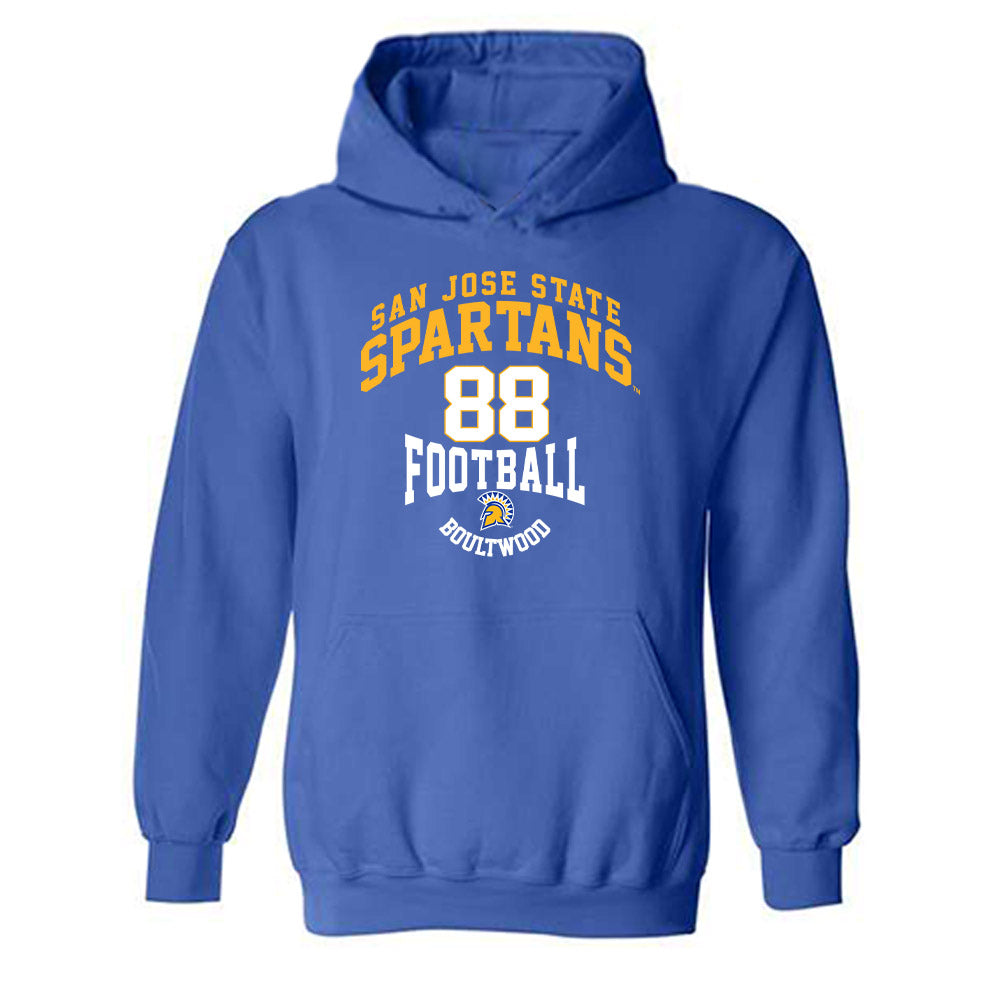 SJSU - NCAA Football : Ryan Boultwood - Classic Fashion Shersey Hooded Sweatshirt-0
