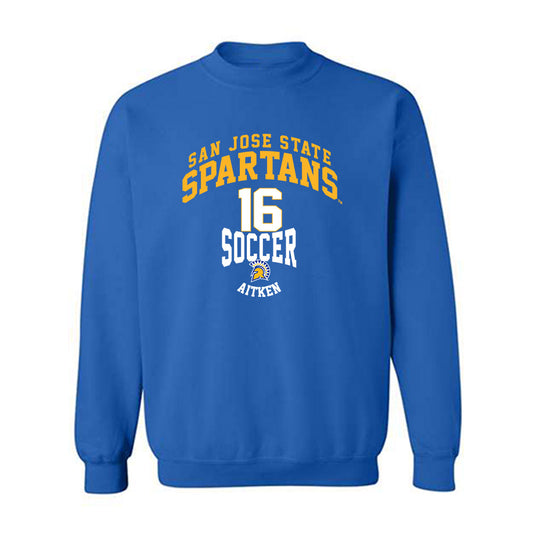 SJSU - NCAA Women's Soccer : Taejah Aitken - Classic Fashion Shersey Crewneck Sweatshirt-0