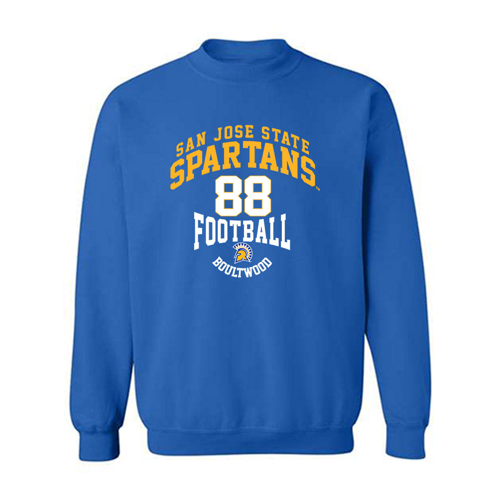 SJSU - NCAA Football : Ryan Boultwood - Classic Fashion Shersey Crewneck Sweatshirt-0