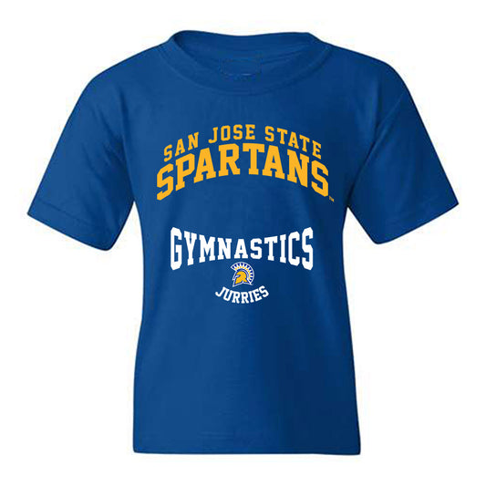 SJSU - NCAA Women's Gymnastics : kaviana jurries - Classic Fashion Shersey Youth T-Shirt-0