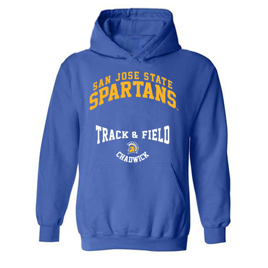 SJSU - NCAA Men's Track & Field : Michael Chadwick - Classic Fashion Shersey Hooded Sweatshirt-0