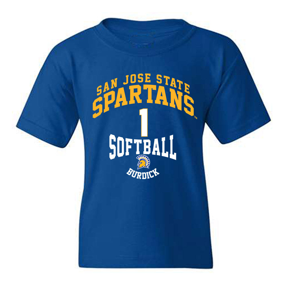 SJSU - NCAA Softball : Sophia Burdick - Classic Fashion Shersey Youth T-Shirt-0