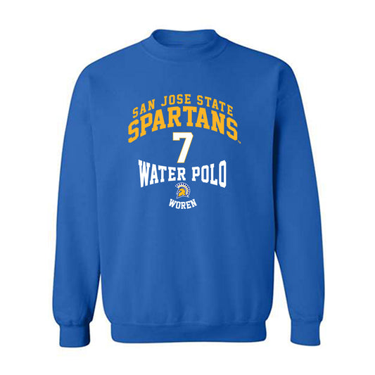 SJSU - NCAA Women's Water Polo : Sarah Woren - Classic Fashion Shersey Crewneck Sweatshirt-0
