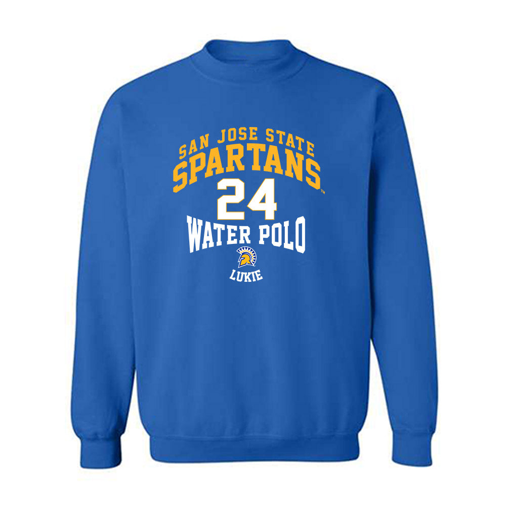SJSU - NCAA Women's Water Polo : Amelia Lukie - Classic Fashion Shersey Crewneck Sweatshirt-0