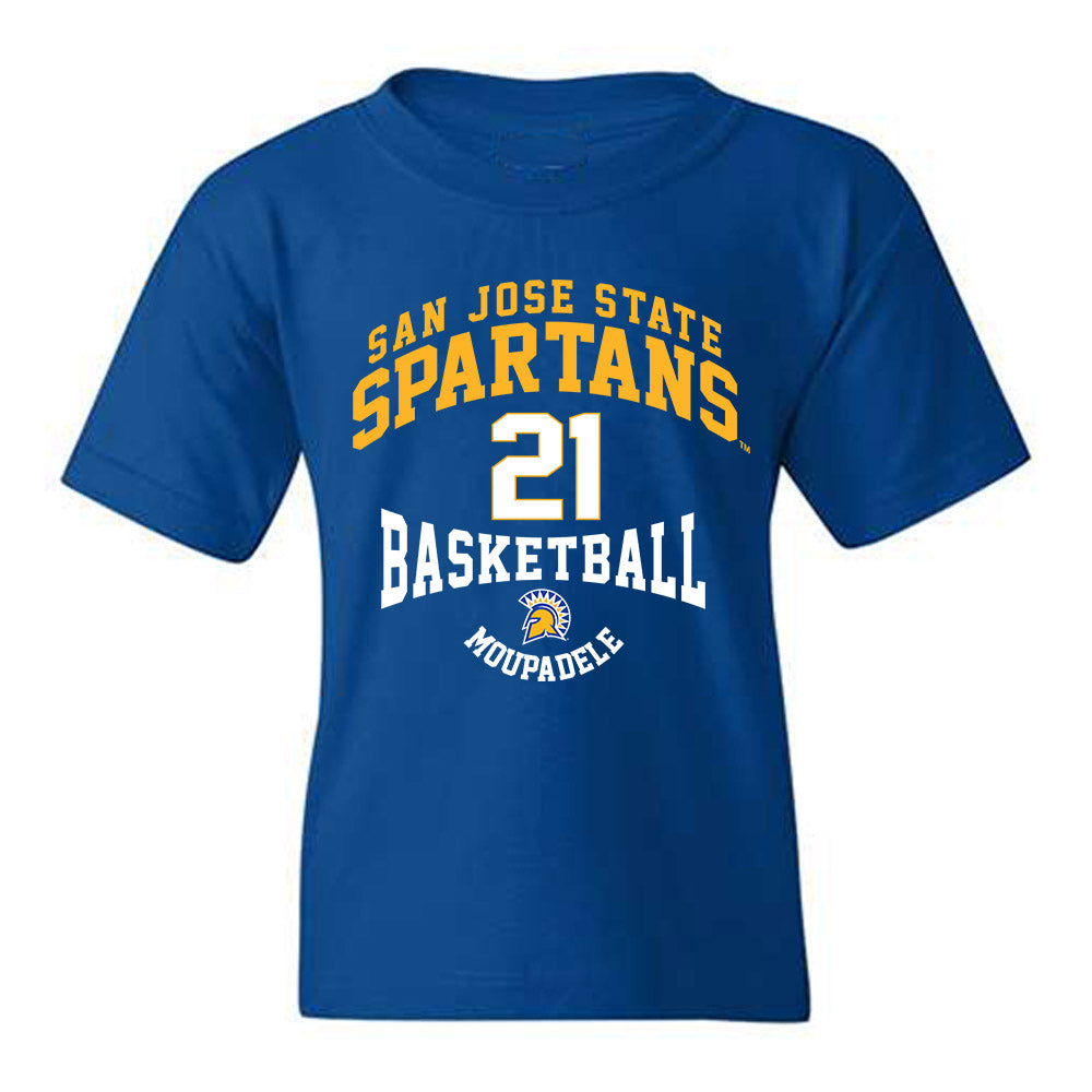 SJSU - NCAA Men's Basketball : Japhet Moupadele - Classic Fashion Shersey Youth T-Shirt-0
