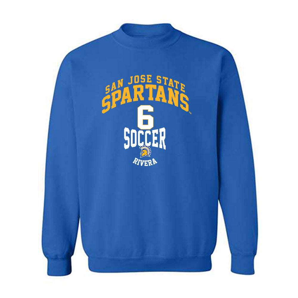 SJSU - NCAA Men's Soccer : Gilberto Rivera - Classic Fashion Shersey Crewneck Sweatshirt-0