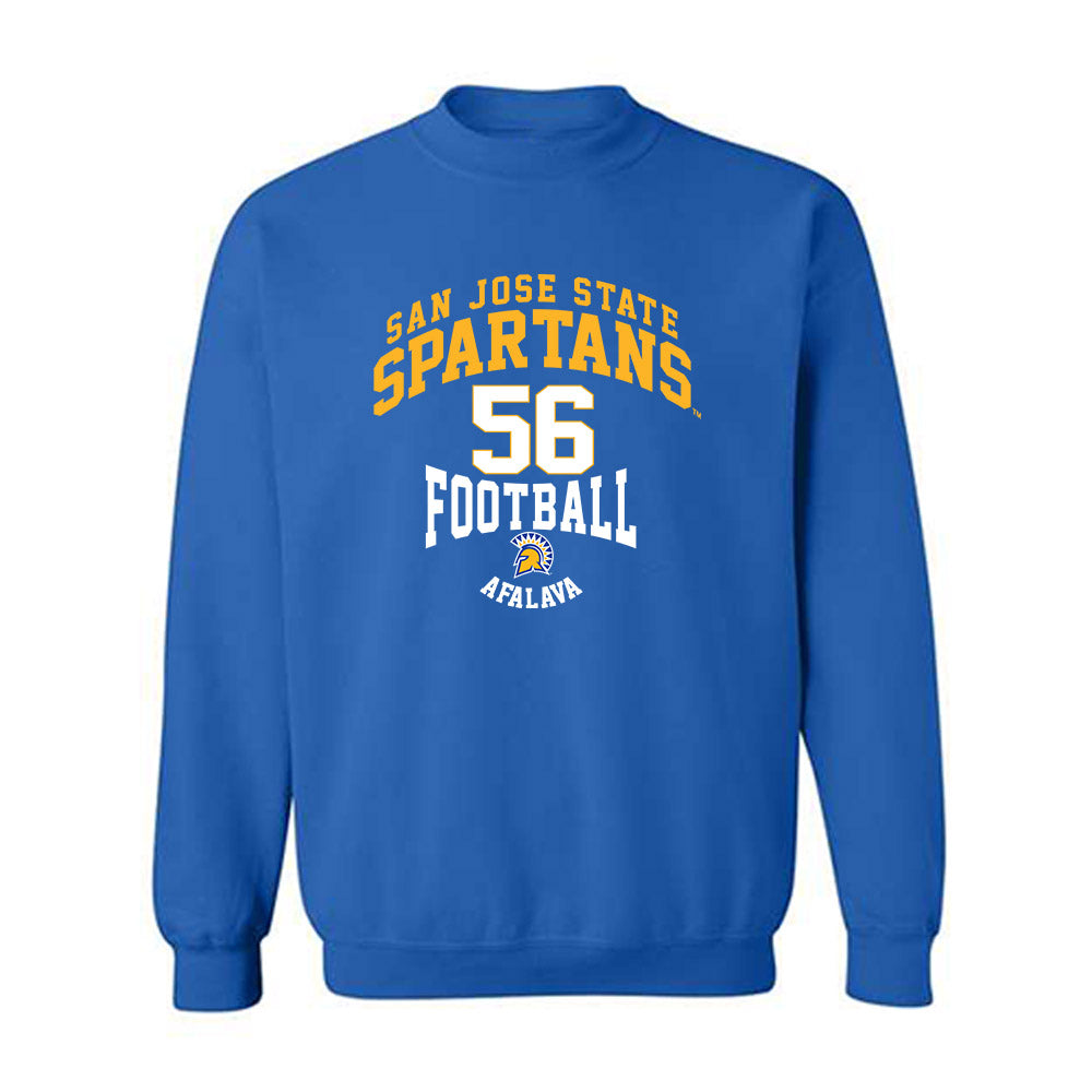 SJSU - NCAA Football : Simeon Afalava - Classic Fashion Shersey Crewneck Sweatshirt-0