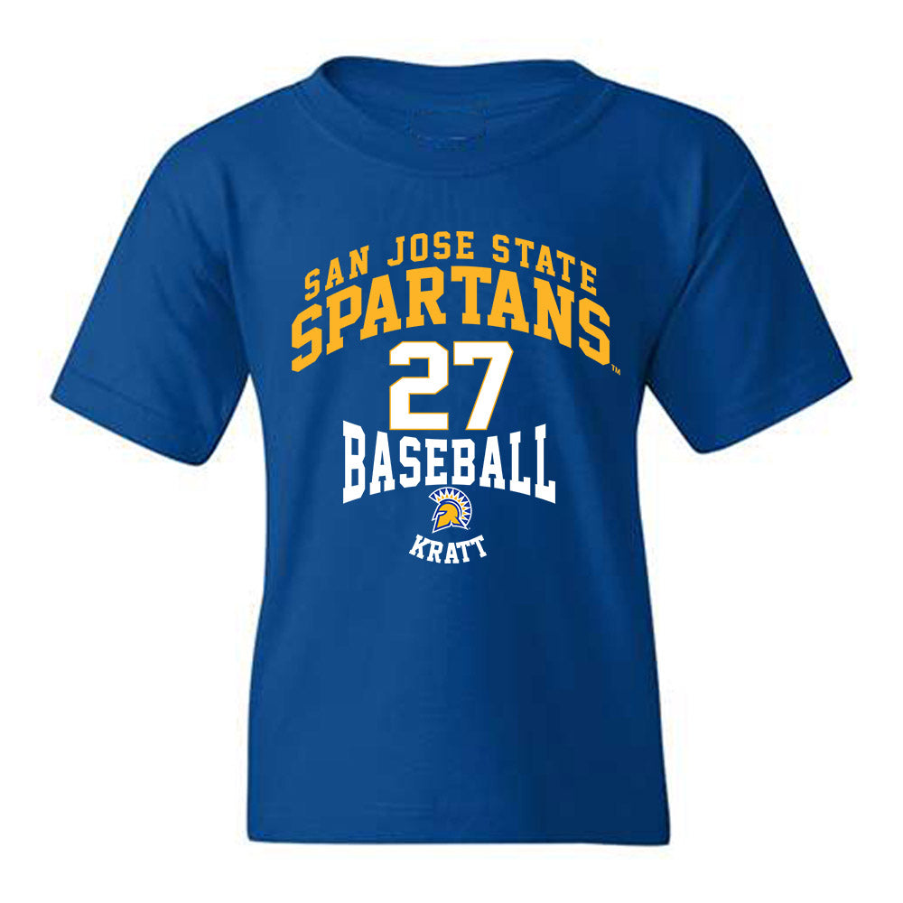 SJSU - NCAA Baseball : Spencer Kratt - Classic Fashion Shersey Youth T-Shirt-0