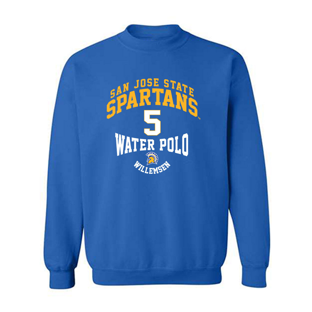 SJSU - NCAA Women's Water Polo : Nynke Willemsen - Classic Fashion Shersey Crewneck Sweatshirt-0