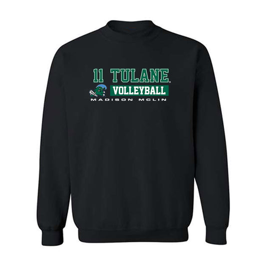 Tulane - NCAA Women's Volleyball : Madison McLin - Classic Fashion Shersey Crewneck Sweatshirt-0