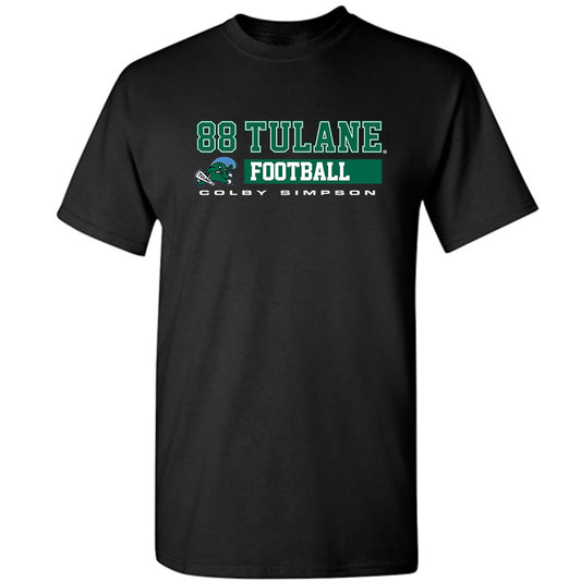 Tulane - NCAA Football : Colby Simpson - Classic Fashion Shersey T-Shirt-0