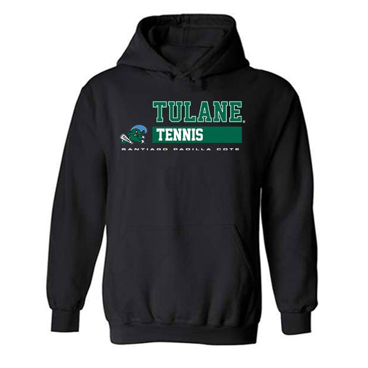 Tulane - NCAA Men's Tennis : Santiago Padilla Cote - Classic Fashion Shersey Hooded Sweatshirt-0