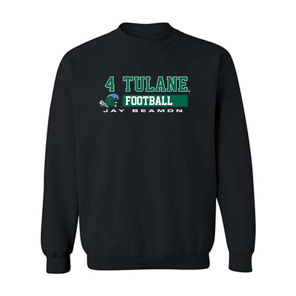 Tulane - NCAA Football : Jay beamon - Classic Fashion Shersey Crewneck Sweatshirt-0