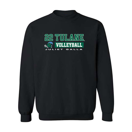 Tulane - NCAA Women's Volleyball : Juliet Galla - Classic Fashion Shersey Crewneck Sweatshirt-0