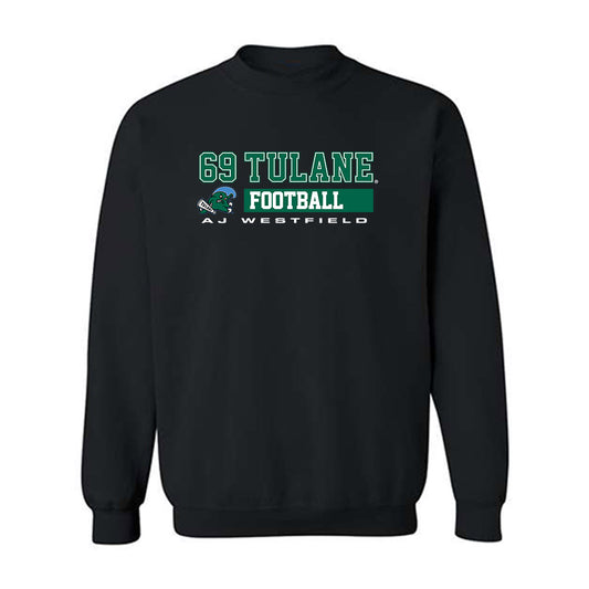 Tulane - NCAA Football : AJ Westfield - Classic Fashion Shersey Crewneck Sweatshirt-0