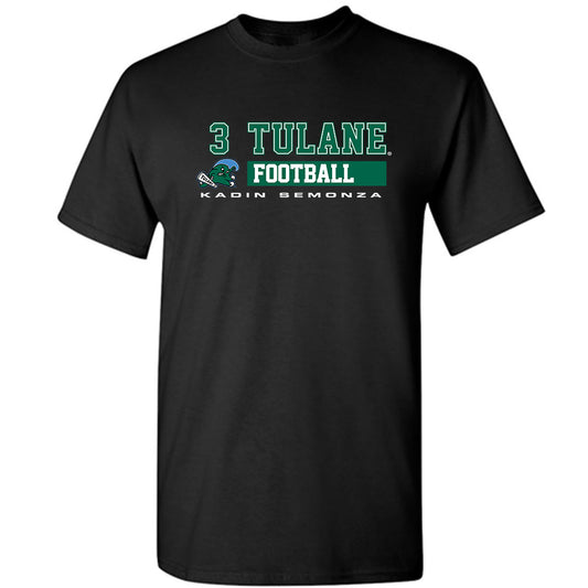 Tulane - NCAA Football : Kadin Semonza - Classic Fashion Shersey T-Shirt-0