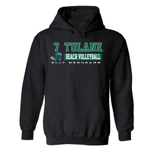 Tulane - NCAA Beach Volleyball : Elly Beshears - Classic Fashion Shersey Hooded Sweatshirt-0