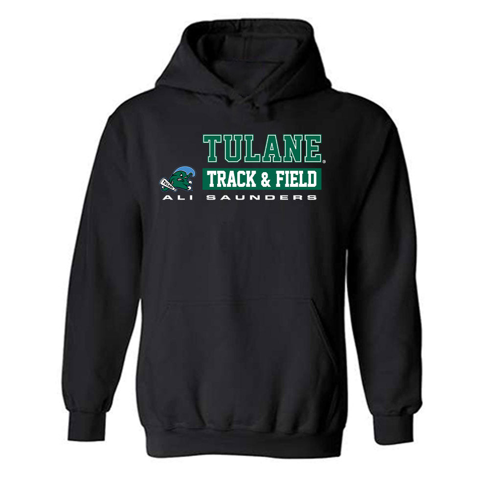  - NCAA Women's Track & Field : Ali Saunders - Classic Fashion Shersey Hooded Sweatshirt-0