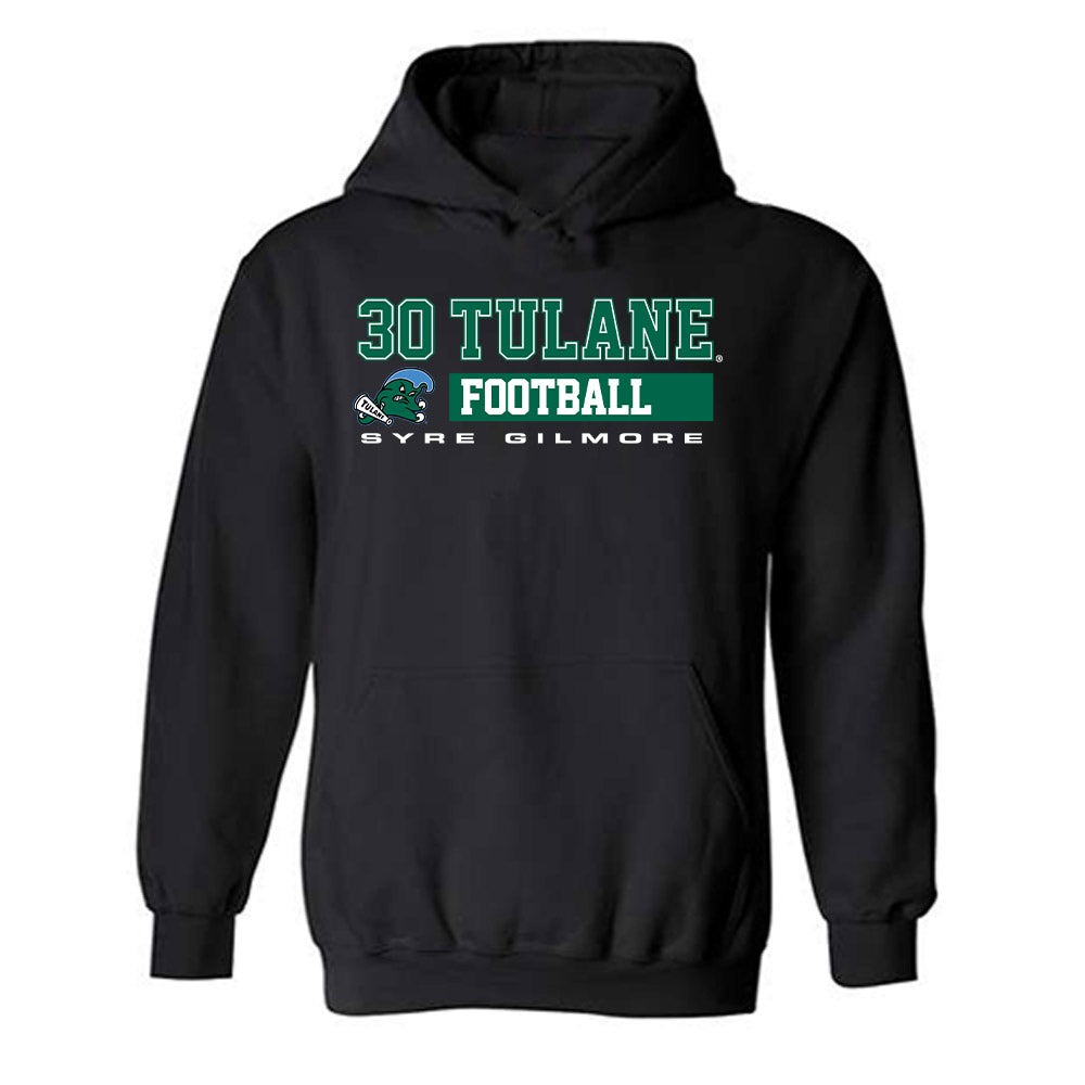 Tulane - NCAA Football : Syre Gilmore - Classic Fashion Shersey Hooded Sweatshirt-0