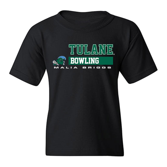 Tulane - NCAA Women's Bowling : Malia Briggs - Classic Fashion Shersey Youth T-Shirt-0