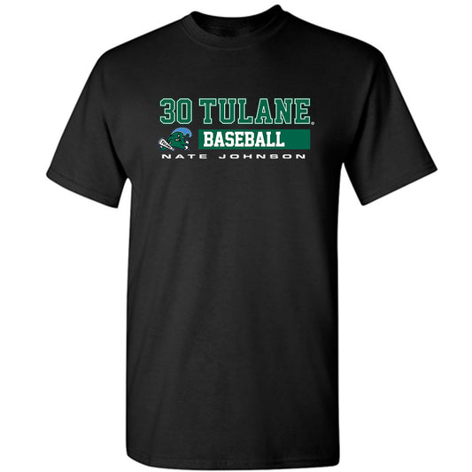 Tulane - NCAA Baseball : Nate Johnson - Classic Fashion Shersey T-Shirt-0