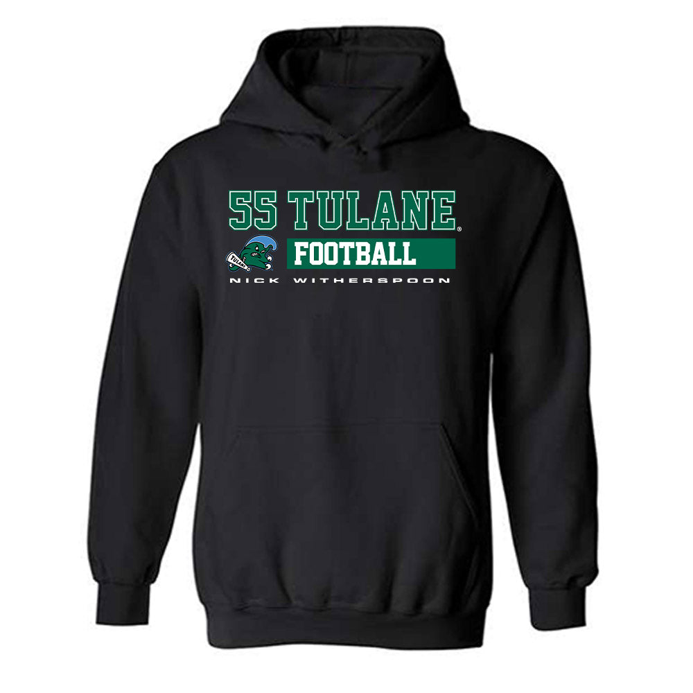 Tulane - NCAA Football : Nick Witherspoon - Classic Fashion Shersey Hooded Sweatshirt-0