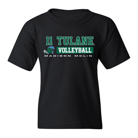 Tulane - NCAA Women's Volleyball : Madison McLin - Classic Fashion Shersey Youth T-Shirt-0