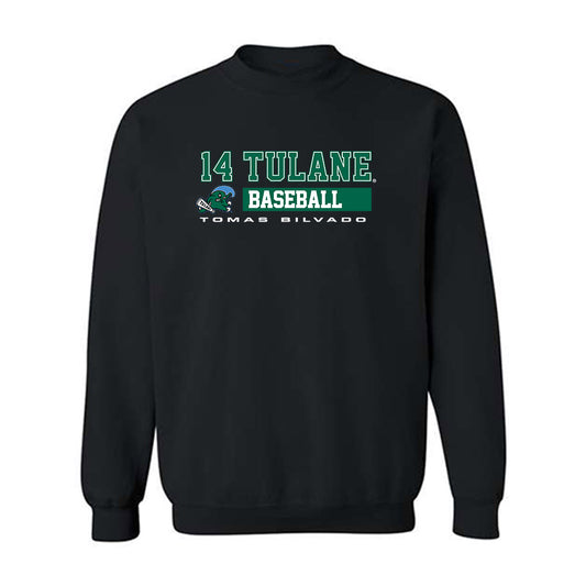 Tulane - NCAA Baseball : Tomas Bilvado - Classic Fashion Shersey Crewneck Sweatshirt-0
